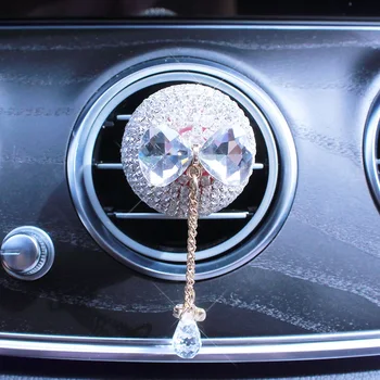 Sferice diamant de Lux Accesorii Auto Cadou Iubitor de Evacuare a Aerului Parfumat Parfum anto Odorizant Difuzor pentru zeita fata