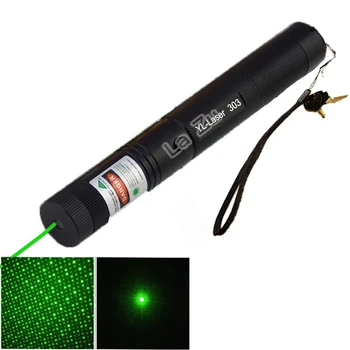 Laser Pointer Verde Lazer 532nm 5mW 303 Laser Pen Focalizare Reglabilă de Ardere Meci Fascicul Laser Pointer Fara Baterie