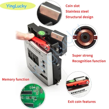 1buc TW-850 Digitale de Top de Intrare Multi Acceptoare de Monede Semn Selectorul de Monedă Mech pentru Joc Arcade Cabinet Chioșc Automat