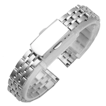 Femei mici brățară din oțel inoxidabil curea pentru marca de curele de ceas 10mm 12mm 14mm argint rosegold ceasuri de mana curea bandă