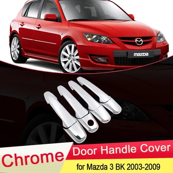 Pentru Mazda 3 BK Sedan Hatch PARLAMENTARI 2004 2005 2006 2007 2008 2009 Luxuriou Chrome Mânerul Ușii Capacului Ornamental Set Styling Auto Accesorii