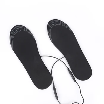 USB Tălpi interioare Încălzite Baterie Reîncărcabilă Electrice Cald Pantofi de Încălzire de Iarnă Ține de Cald Electric Termică Branț
