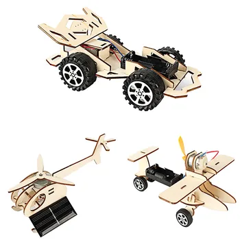 Lemn De Asamblare Jucărie Fizice Experimente Științifice Jucărie Set Masina De Avion Modelul Asamblat Jucarii Copii De Predare Jucărie De Învățământ