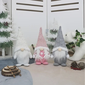 BUCURIE-ENLIFE decoratiuni de Craciun Mos Craciun papusa jucării umplute Crăciun Fericit acasă mobilier de petrecere pentru copii cadouri de anul nou