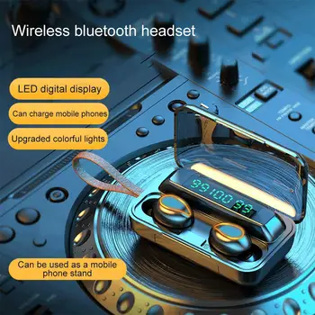 F9-5 TWS 5.0 Bluetooth Căști fără Fir, Căști 9D Bass Stereo În ureche Căști de Anulare a Zgomotului Căști Built-in Microfon