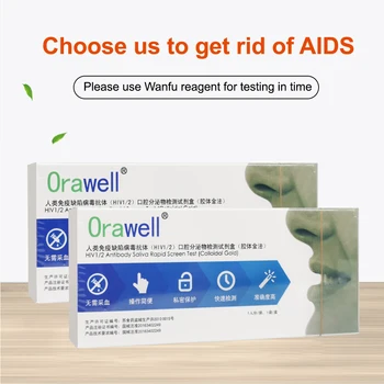 Fluid anti-HIV1/2 Anticorpi Test de Ecran Acasă Saliva test Kit HIV SIDA kituri de Testare ( 1 buc) Confidențialitate Rapid de Transport maritim