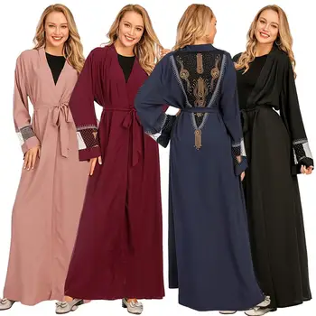 Ramadan Eid Mubarak Caftan Dubai Abaya Turcia Kimono Cardigan Hijab Musulman Rochie De Îmbrăcăminte Islamic Abaya Pentru Femei Halat De Femme