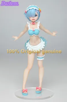 Original, autentic Re:Zero kara Hajimeru Isekai Seikatsu REM Menajera costum de baie din PVC de Acțiune Figura Figura Anime Model de Păpușă Jucărie Cadou