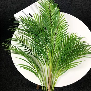 98cm/125cm Mari de Palmier Tropical Artificiale Plante din Junglă Reală Atingere de Plastic, Frunze Mari de Palmier Frunze de Casă Cameră Xmas Decor