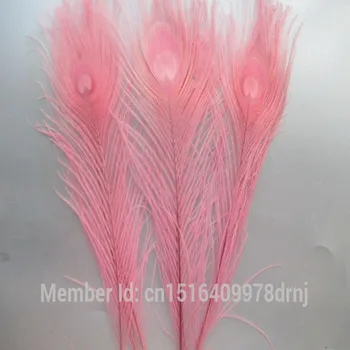 En-gros de înaltă calitate, 100buc/lot rare roz pene de păun 25-30 cm / 10-12 inch DIY decorare