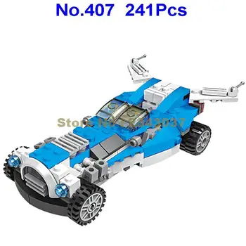 241pcs luptător supersonic 3in1 masina de curse robot bloc Jucărie