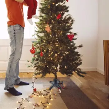 Rotirea Pom De Crăciun Stau Picioarele Titularul De Bază Electrice Rotative Petrecere De Craciun Decor Reglabil Pentru Pom De Crăciun Artificial