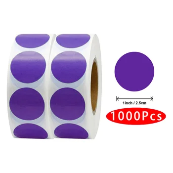 1000Pcs coreean Kawaii Drăguț de Culoare Solidă Sticker Cadou de Nunta de Ambalare Dragoste Inima Eticheta Sigiliu Zero Off Estetice Washi Cerc