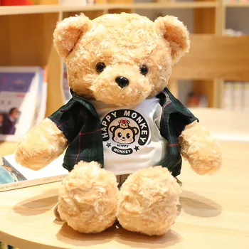 Nou minunat 1 BUC 45cm 6Kinds Nou Ursuleț de Pluș Jucarii Cu haine Rochie coreeană Cuplu Teddy Bear Papusa Fete Cadouri de Ziua de naștere