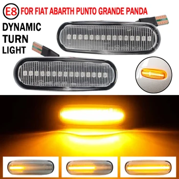2 buc LED-uri Dinamice de poziție Laterale Lumina Repetor Lămpii de Semnalizare Pentru Fiat Panda 169 Punto 199 Stilo 192 Fiorino 225 Doblo Linea Qubo