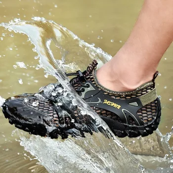 Vara Casual Pantofi de Plaja Barbati Pantofi de Apă în aer liber, Drumeții Pantofi Respirabil Sandale Pantofi Slip-on ochiurilor de Plasă Adidasi Sandale Trekking