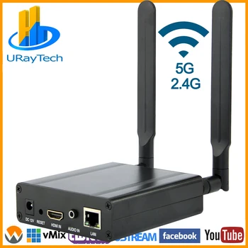 MPEG4 H. 264 WIFI HDMI la IP Transmițător Video HEVC H. 265 Live Streaming de Difuzare H264 H265 Encoder cu RTMP RTMPS SRT RTSP etc