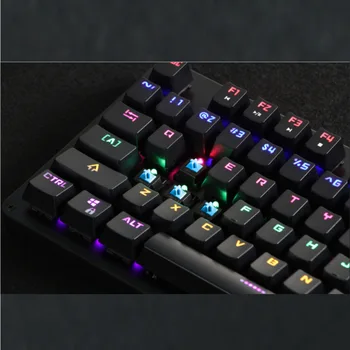 104 87 sau Key Keyboard K20 Mecanica Iluminata USB Cablu Anti-Ghosting Tastatură de Gaming (INFAREX K20)