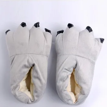Noutatea 2018 Copil Pantofi Copil Fete pentru Copii de Iarna Cald de Interior, Papuci de Animale Amuzante Laba Monstru Slip-On design Gheara Pantofi de Vânzare la Cald@27