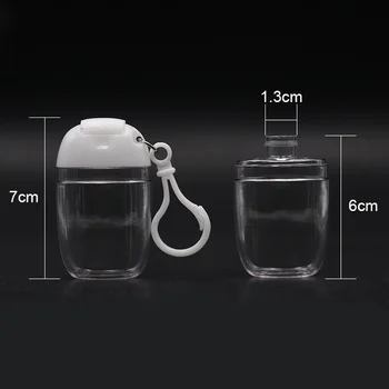 10/20/30Pc 30ml Mini Portabil Sticlă Goală de Călătorie Flip-capac de Sticla,Silicon Capac de Protecție Dezinfectant Sub Sticla Cosmetice