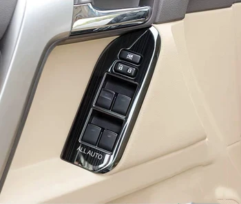 LHD 2010-2019 Inoxidabil Mașină Geamului Acoperire Panouri Ornamente Pentru Toyota Land Cruiser Prado 150 Accesorii