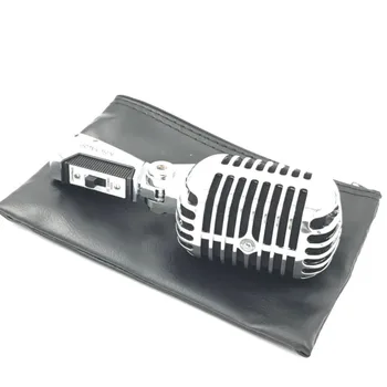 KSOAQP 55SH Dinamic Vocal Retro Microfon cu Fir Suport Microfon Suport Trepied Pentru KTV Epocă Microfone Karaoke Mike