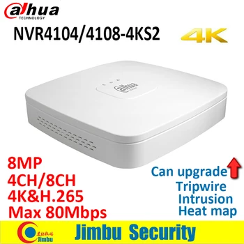 NVR Dahua video recorder NVR4104-4KS2 NVR4108-4KS2 4K&H. 265 de Până la 8MP Rezoluție hartă de Căldură oameni de numărare a Intruziunilor tripwire