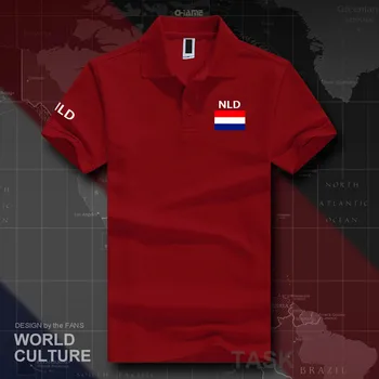 Țările de jos olandeză tricouri polo barbati maneca scurta alb mărci tipărite pentru țară 2019 națiune echipa pavilion Olanda Olanda NID NL