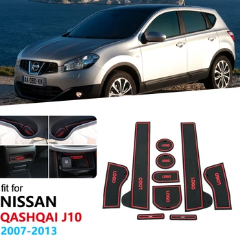 Pentru Nissan Qashqai J10 2007 20018 2009 2010 2011 2012 2013 Anti-Alunecare Poarta Slot Tampon Cauciuc, Cupa Mat Accesorii Autocolante Auto
