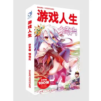 180 buc/Set Anime NO GAME NO LIFE carte Poștală Jucărie Felicitare pentru Magie Autocolant de Hârtie Card Cadou