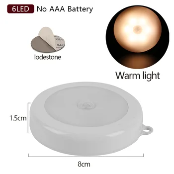 Lumini senzor de mișcare de Control Wireless LED Noapte Lumină Pentru Dulap de Bucătărie Garderobă Scara Dulap de perete Decorativ Baterie lampă