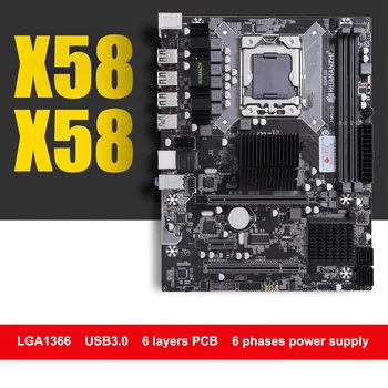 De Brand nou placa de baza HUANANZHI LGA1366 X58 placa de baza pentru PROCESOR Intel Xeon X5675 X5670 X5660 X5650 USB3.0 slot PCI-E testat