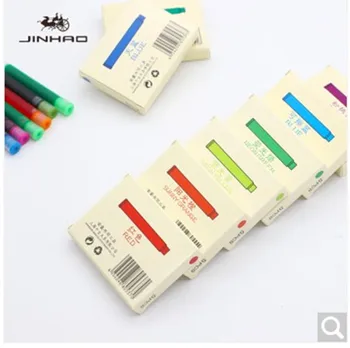 12 Culori pentru a Alege Portabil Jinhao Universal Cartuș de Cerneală 60pcs Non-carbon 2.6 Calibru Rezerve pentru Stilou