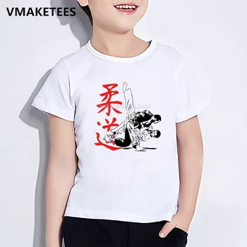 Copii Vara Maneca Scurta Fete si Baieti T shirt pentru Copii de Judo de Imprimare T-shirt Confortabil Amuzant Casual, Haine pentru Copii,HKP402