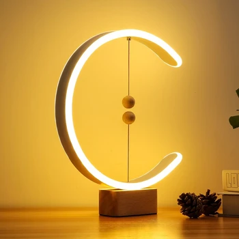 Creativ Inteligent Lampa De Birou Cu Suspensie Magnetică Echilibru Decorative Noptieră Lumina De Noapte