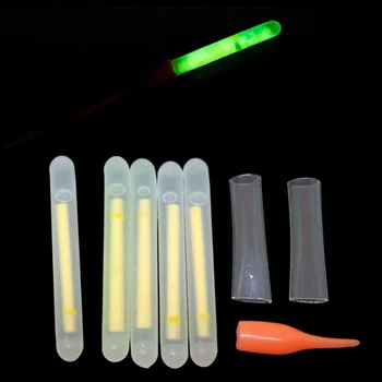 INFOF 50pcs Luminos de Pescuit Float Glow Stick 30m Vizibilitate Lightstick Noapte de Pescuit Crap Pescuit Instrumente