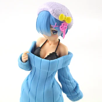 23cm Anime Re: Zero Incepand de Viață într-o Altă Lume Rem Rochie Fata Statuie din PVC Figura de Acțiune Jucarii Model de Papusa