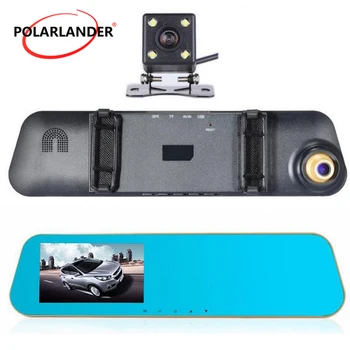 1080P Full HD Dual Lens 4.3 Inch Digital Video Recorder Camera Auto Oglinda Retrovizoare camera Video Registratory Dvr Auto