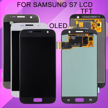 Catteny 6.0 inch G930 Display Pentru Samsung Galaxy S7 Lcd Cu Panou de Ecran Tactil Digitizer Asamblare G930F Lcd Cu Rama 1buc