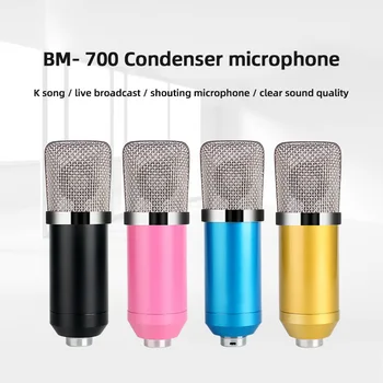 BM 700 de Microfon cu Condensator Kituri cu Fir Karaoke Microfon Profesional cu Microfon pentru Calculator Studio de Înregistrare Braodcasting