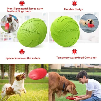 Fierbinte de Protecție a Mediului Gel de Siliciu Moale animale de Companie de Discuri care Zboară Câine Jucării Farfurie Mari sau Mici Jucării Câine Pet Shop Diametru 15 18 22CM