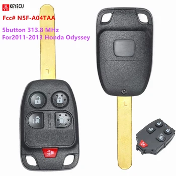 Keyecu Noua Telecomanda Auto breloc 313.8 MHz 5 Buton Pentru perioada 2011-2013 Honda Odyssey Fcc# N5F-A04TAA / 35118--TK8-A10