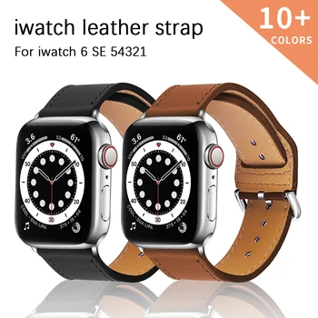 Piele naturala bucla curea pentru apple watch band 42mm 44mm seria 5 4 watchband 38mm 40mm iwatch 3 21 correa brățară Accesorii