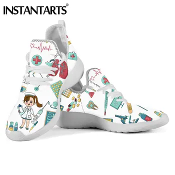 INSTANTARTS Ochiurilor de Tricot Nursing Pantofi Heartcare Medicina Model de Vara/Primavara Adidași Apartamente Respirabil Foowear Zapatos de Mujer