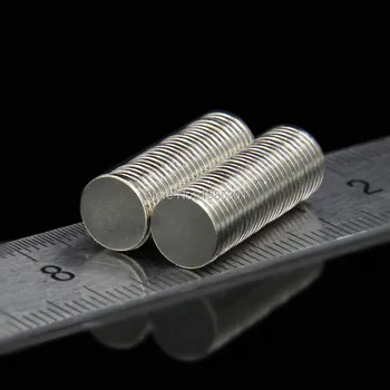 100buc Puternic Rotund Diam 8mm x 1mm N35 pământuri Rare Magnet Neodim meșteșugul Frigider 8x1mm
