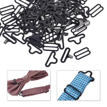 50sets Metal Reglabil Papion Hardware Cravată Clip de Fixare Cârlig Cravată Curea de Galvanizare Papion