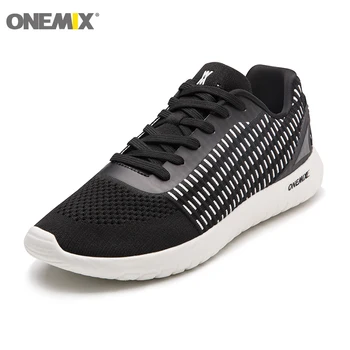 Onemix Barbati Pantofi de alergat Lumina Tricot Confortabil în aer liber Adidași Șoc Anti-Derapare Respirabil Fitness, jogging SportsTennis Pantofi