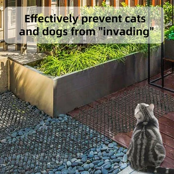 200x12cm Anti-pisica Mat Grădină Ghimpe Benzi Sape Opri Pisica Respingător de Descurajare Mat Spike Portabil Anti-Câine în aer liber, Grădină Consumabile