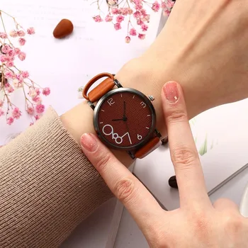Nou Stil de Moda de Lux pentru Femei din Piele Band Analog Cuarț Ceas de mână de Aur Doamnelor Ceas Femei Rochie Reloj Mujer Negru Ceas