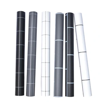 Wokhome PVC, Auto-adeziv pentru tapet de perete hârtie de stickere pentru baie living dormitor Tapet pentru pereți în formă de rulouri de perete Decor